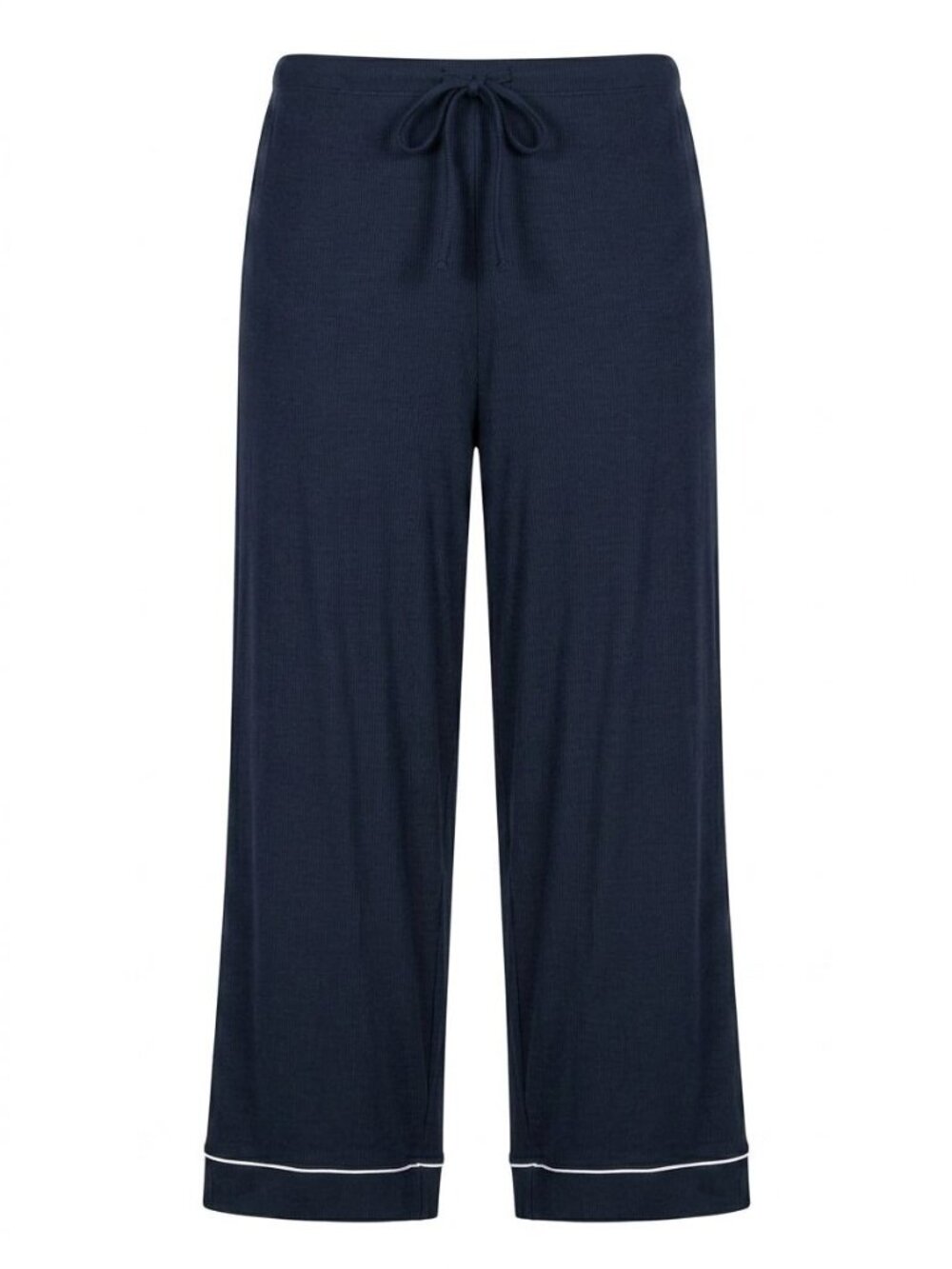 NWT State of Day Jersey Pajama Pants Sz XL Navy Blue Ribbed Drawstring Lounge